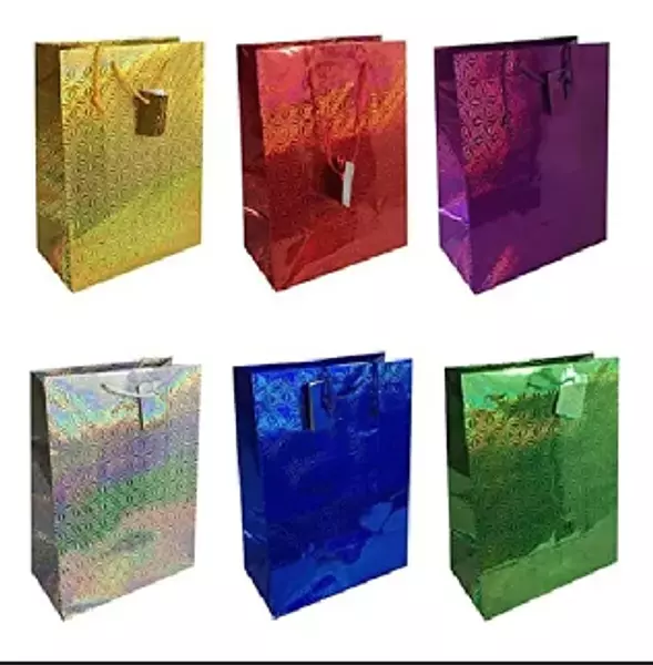 Bolsa Regalo 3d Escarcha Mediana 26x32