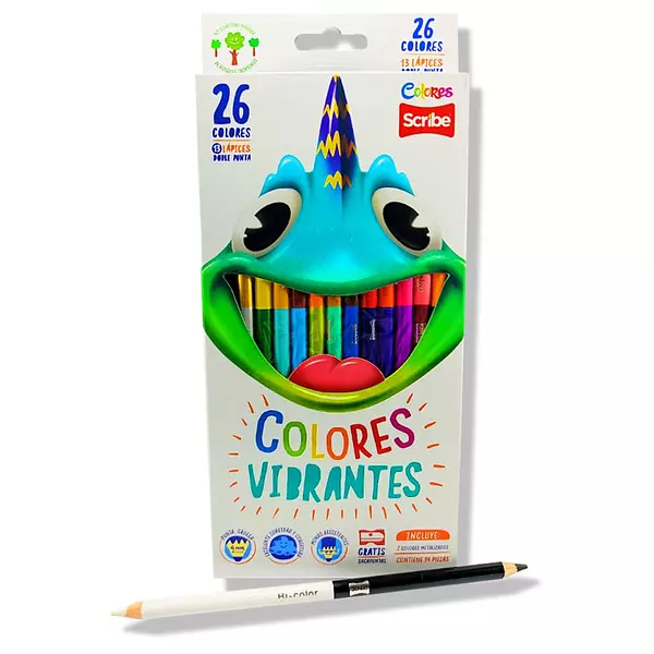 Color Scribe X13/26 Doble Punta + Tajalapiz