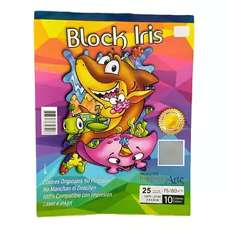 Block Iris Carta Impresion Arte
