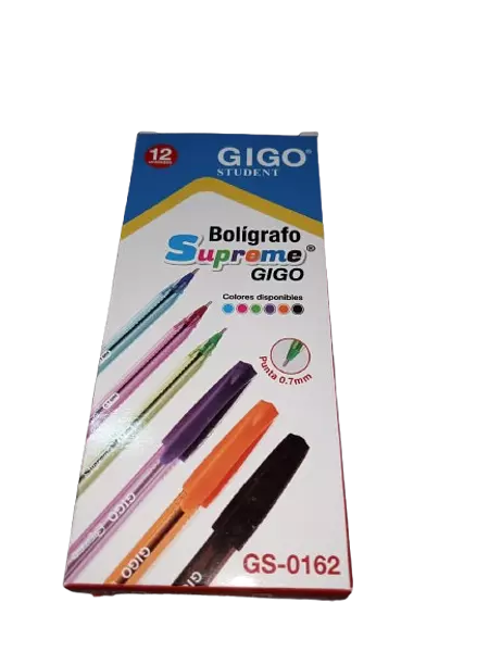 Boligrafo Colores Tapa Gigo Student