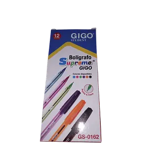 Boligrafo Colores Tapa Gigo Student