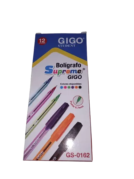 Boligrafo Colores Tapa Gigo Student