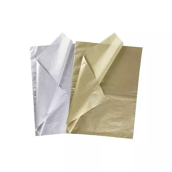 Papel Seda Dorado-Plateado X10