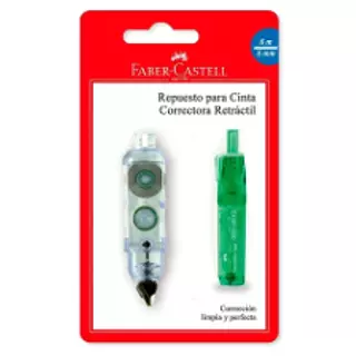 Corrector Cinta Retr. Faber +Repuesto