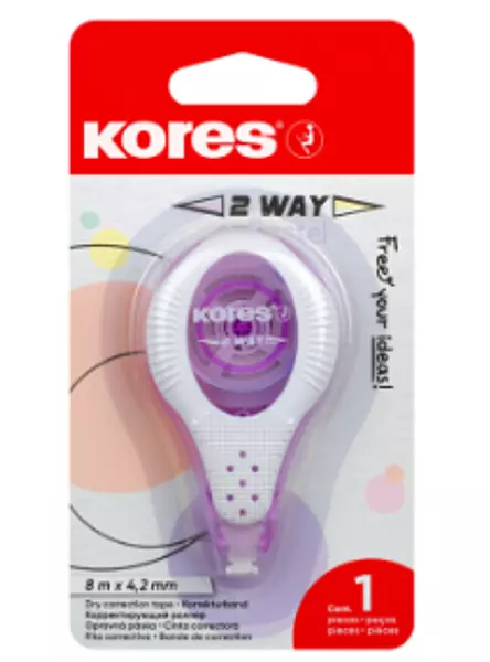 Corrector 2 Way Pastel Cinta 8mts X 4.2mm - Kores