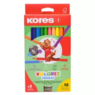 Color Kores X12+2 Jumbo Lapiz+ Borrador 93514.01t