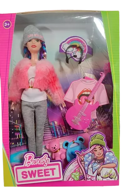 Muñeca Beauty Accesorios Guitarra Familia