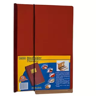 Divifolder 5 Divisiones 503972 Rojo Norma