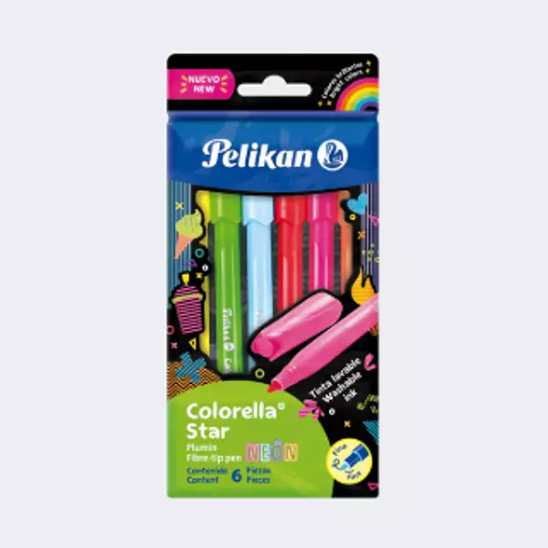 Plumon pelikan x6 colorella star neon