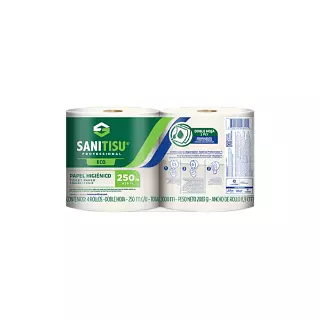 PAPEL HIGIENICO INST NATURAL 250MT X1 SANITISU