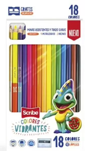 Color Scribe 18 Colores + Tajalapiz
