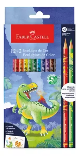 Color Faber X12+2 Dinosaurio 120912+2dino