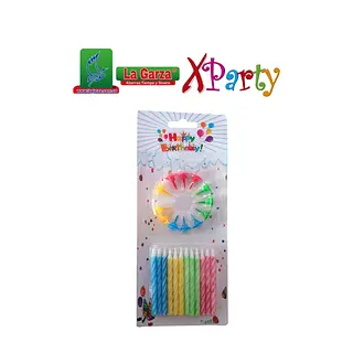 Velita Cumpleaños Con Base X24 Unidades Sc-7035