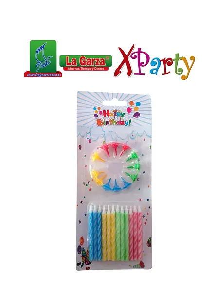 Velita Cumpleaños Con Base X24 Unidades Sc-7035