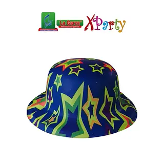Sombrero Plástico Escarchado Copa Alta Neon Wan-7 Sc-7088