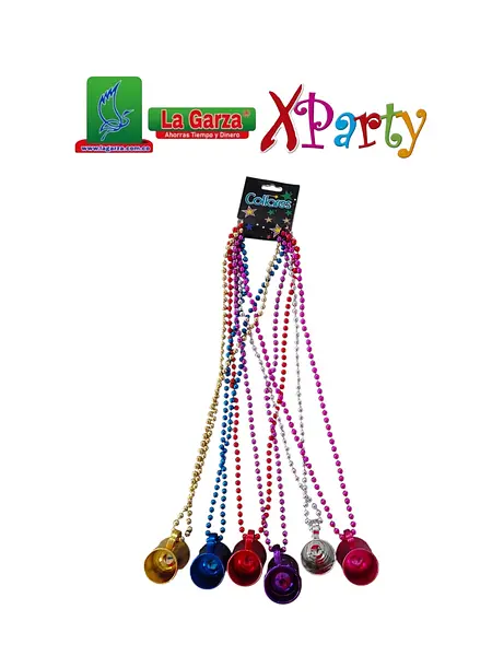 Collar Copa Metalizado Hora Loca X Unidad