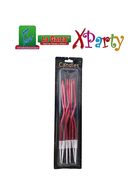 Velita Espiral Metalizada X 6 Unidades Sc-7037