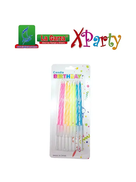 Velita Cumpleaños C/Base X 6 Unidades Sc-8005