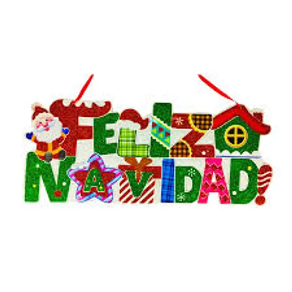 Letrero Feliz Navidad/Año Lt723-3xw