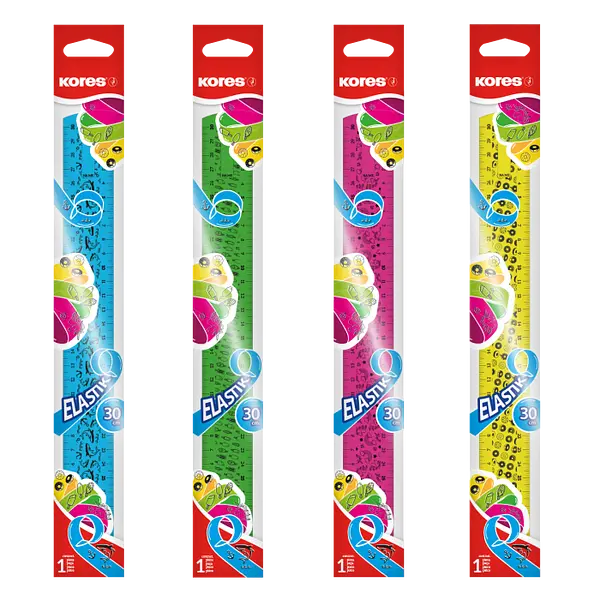 Regla Flexible 30cm Plastica Kores