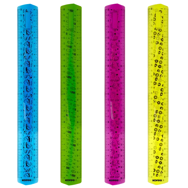 Regla Flexible 30cm Plastica Kores