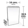 Cuaderno Vertical Primavera Anillada 1/2 Carta 3573 3572