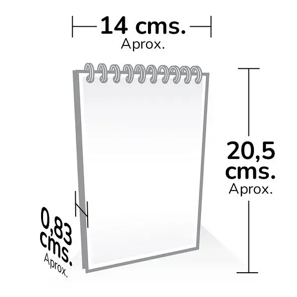 Cuaderno Vertical Primavera Anillada 1/2 Carta 3573 3572