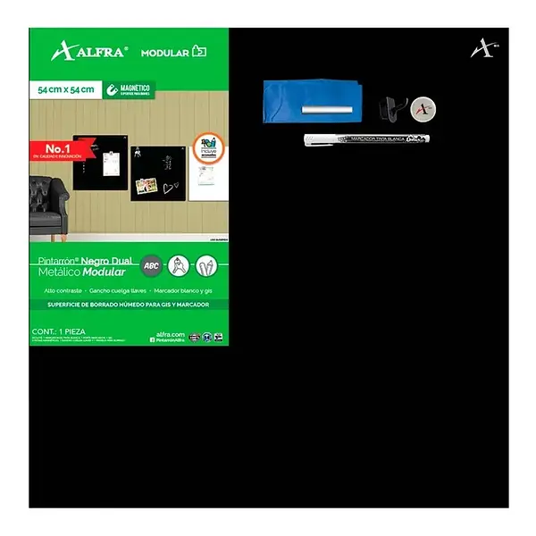 Tablero Negro 54x54 Ref:3051 Alfra