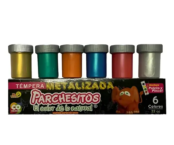 Tempera X6 Metalizada Parchesitos