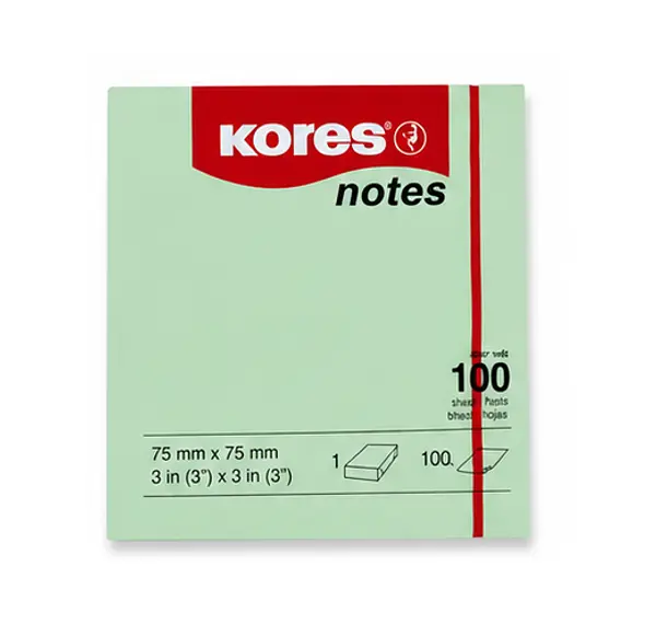Post It X100 75x75 Kores Pastel