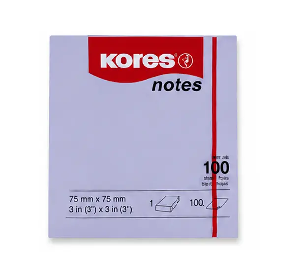 Post It X100 75x75 Kores Pastel