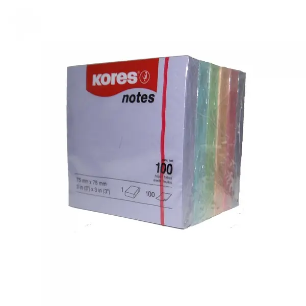 Post It X100 75x75 Kores Pastel
