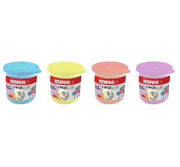 Fomi Moldeable Magic Clay Pastel 4 Botes 40gr Kores