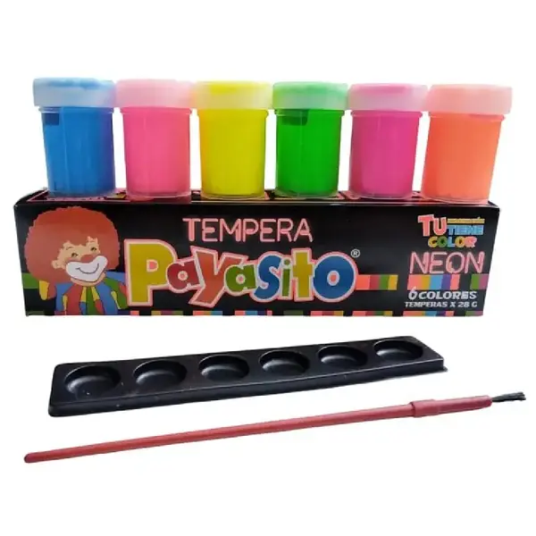 Tempera Neón X6 Payasito
