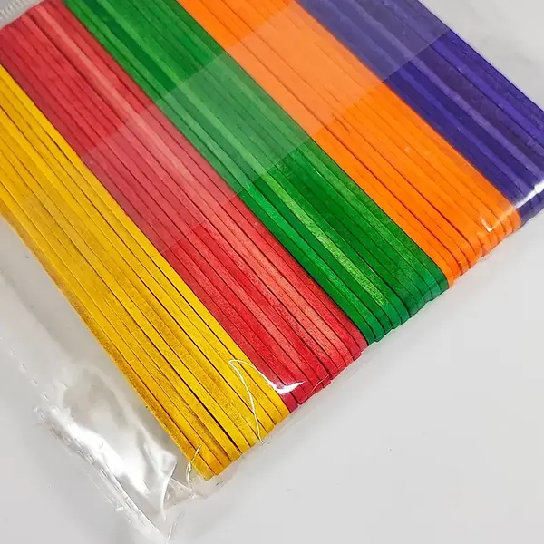 Palitos De Madera De Colores X50 Stdo