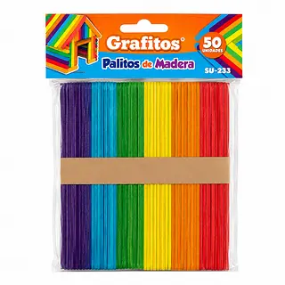 Palos De Paleta De Colores Grande Stdox50
