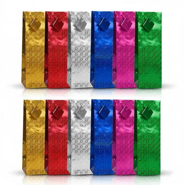 Bolsa Regalo Primavera Botella 36x12cm