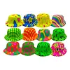 Sombrero Plástico Escarchado Copa Alta Neon Wan-7 Sc-7088