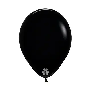 Globo R-12x12 Lisa Negro Sempertex