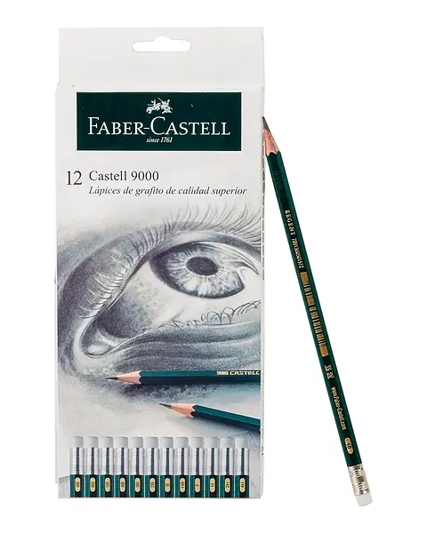 Lapiz Grafito Castell 9000 X12