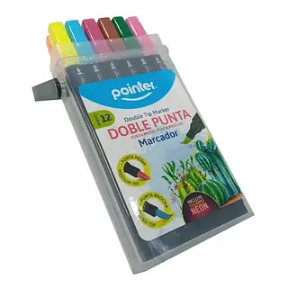 Marcadores Doble Puntar X12 Pointer