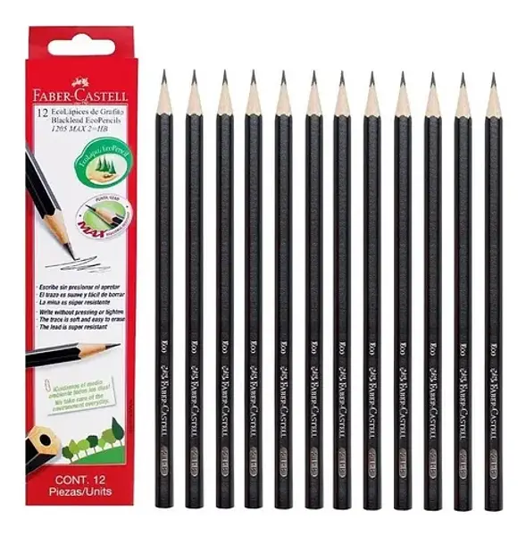 Lapiz Grafito Negro N.2 Hb Faber Castell