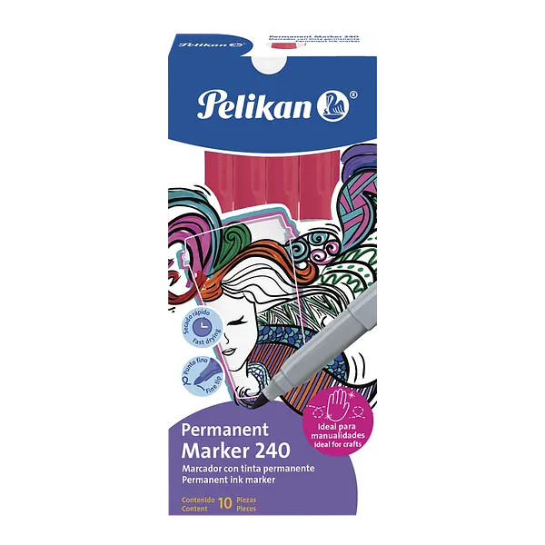 Marcador Punta Fina 240 Stdo Pelikan