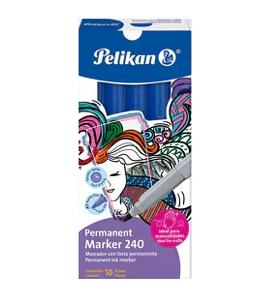 Marcador Punta Fina 240 Stdo Pelikan
