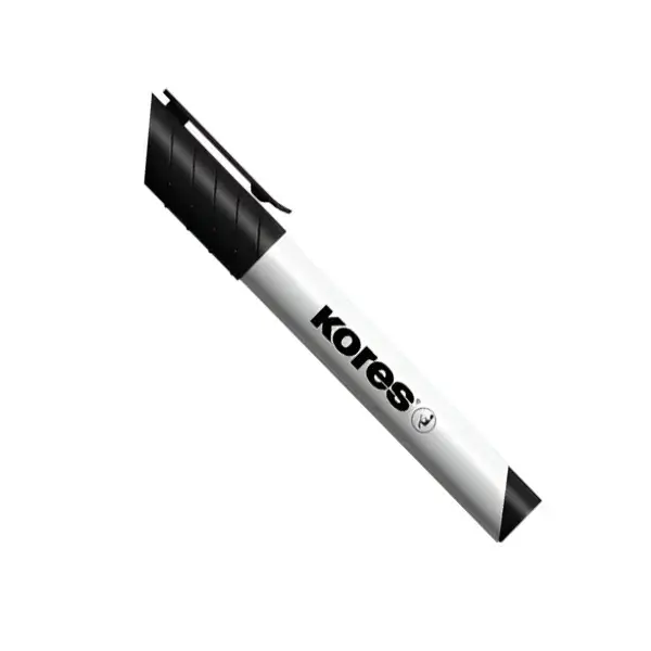 Marcador Borrable Kores Negro 20850