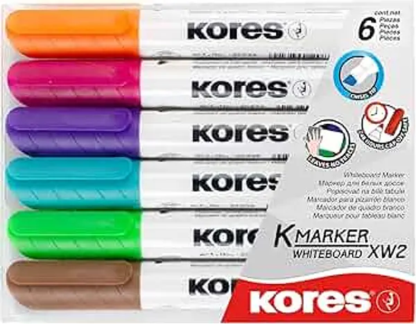 Marcador Borrable Set X6 Xw2 Kores