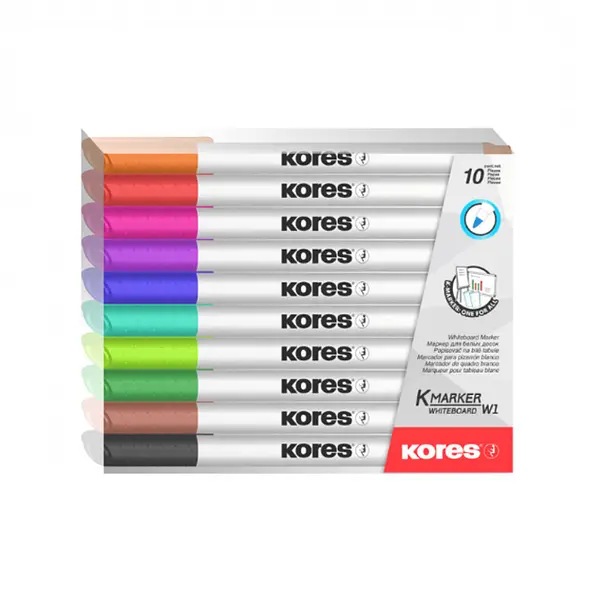Marcador Borrable Set X10 W1 Kores