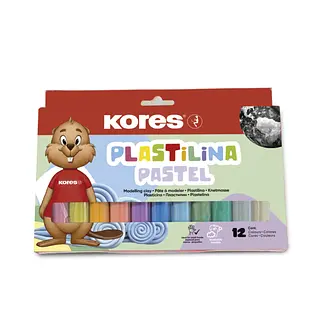 Plastilina Kores X12 Pastel Jumbo