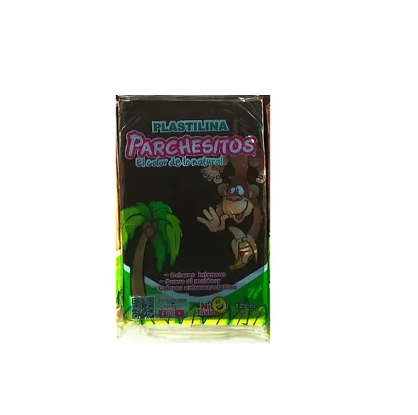 Plastilina Parchesito Barra 125 Grs Stdo