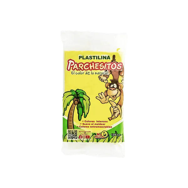 Plastilina Parchesito Barra 125 Grs Stdo